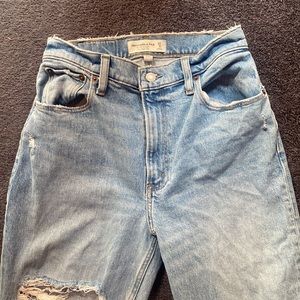 Brand New Abercrombie & Fitch Curve Love The 90s Straight Ultra High Rise Jeans